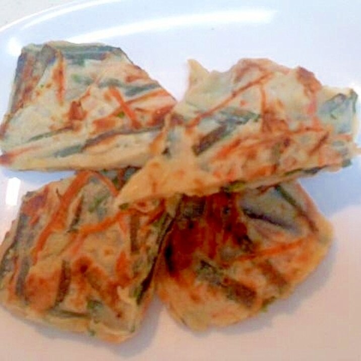 ホットプレートで野菜チヂミ